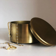 Cache with Lid | Gold Finish