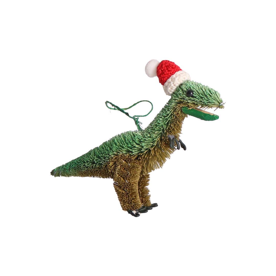 Christmas Bristle T Rex Ornament