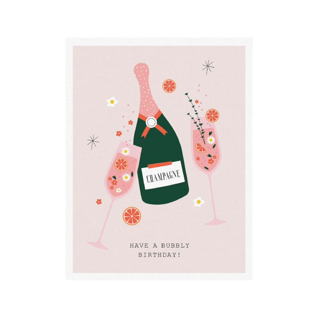 Have a Bubbly Birthday! Champagne Mimosa Design