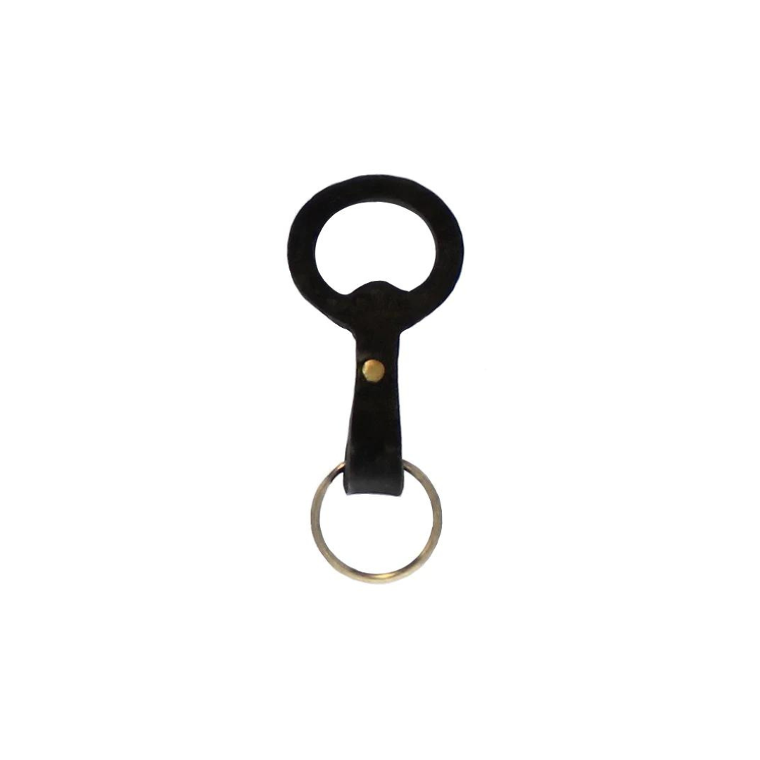 Keychain Bottle Opener, Forged Iron | Black
