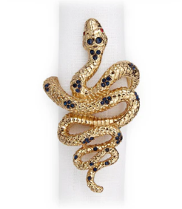 Snake Napkin Jewels Set of 4