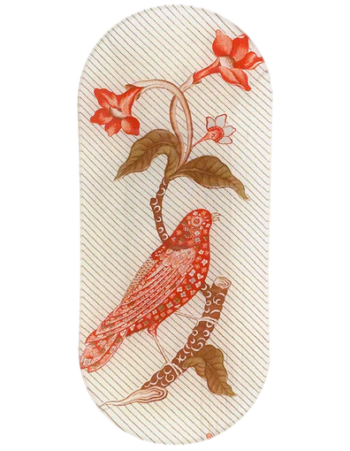 Calico Bird Oblong Tray