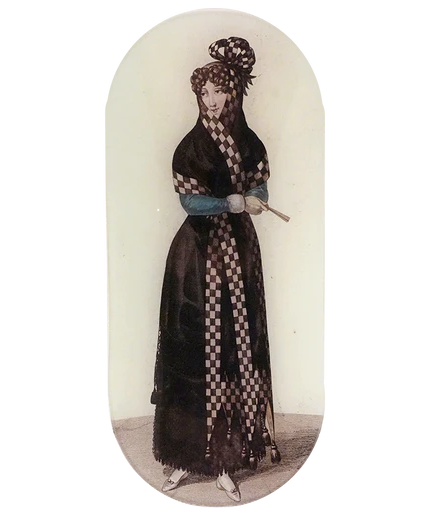 Costume de Madrid (Women's Work) Oblong Tray