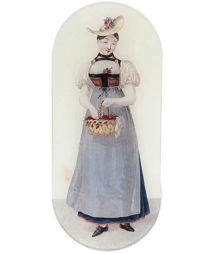 Girl From Berne (Women's Work) Oblong Tray