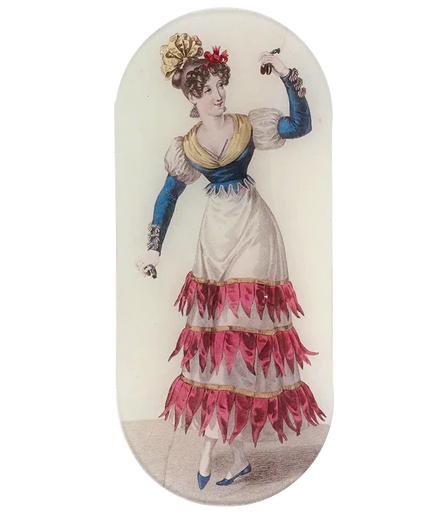 Madrid Costume (Red)(Women's Work) Oblong Tray