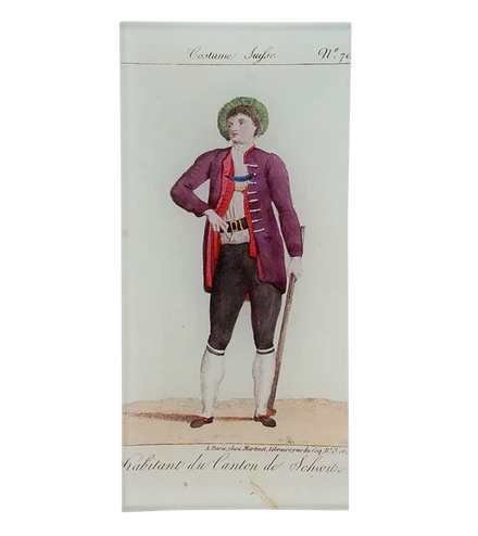 Costume of Schwitz Rect. Tray (The Working Class)