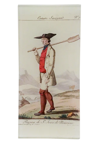 Man of St. Jean de Mauriene Rect. Tray (The Working Class)