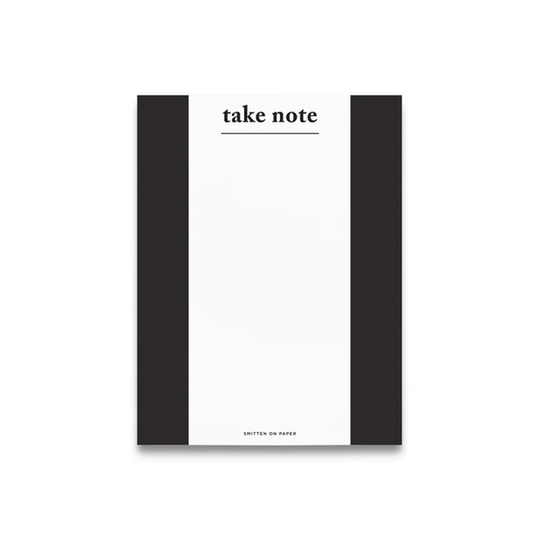 Black Take Note Chunky Notepad