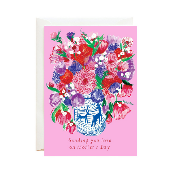 Mum's Bouquet Greeting Card