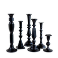 Black Lacquered Candlestick No. 5