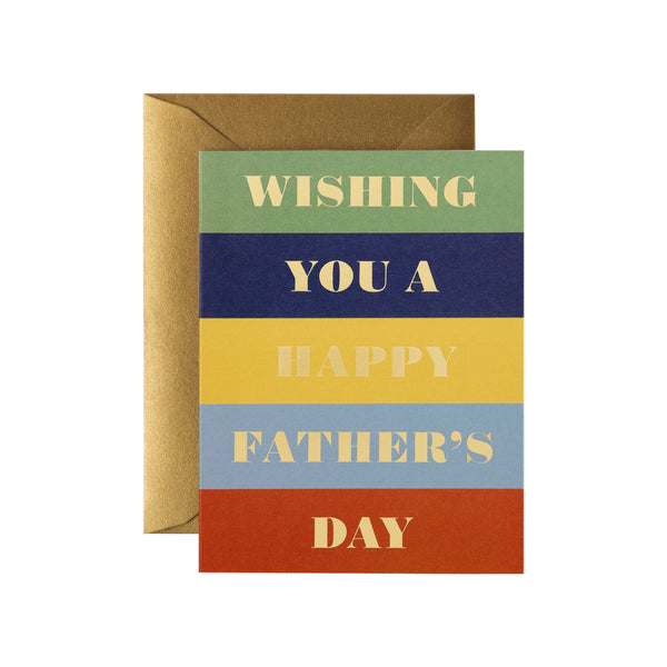 Color Block Father's Day Card