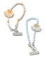 Seashell Bracelet Phone Chain: Blue