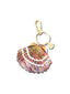 Seashell Bag Charm + Keychain |  Shimmer Purple