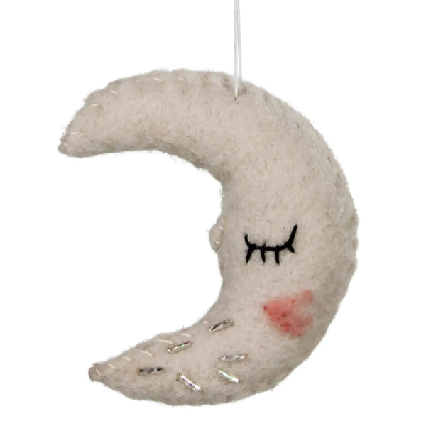 Moon Ornament, Felt