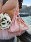 Seashell Bag Charm + Keychain | Baby Blue