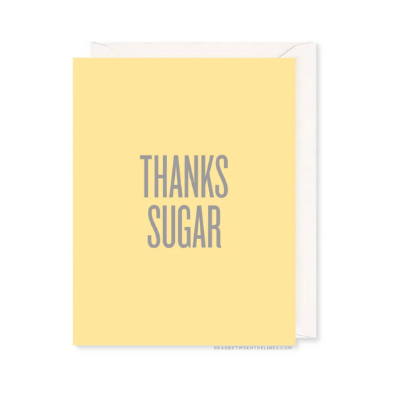 Thanks Sugar Card