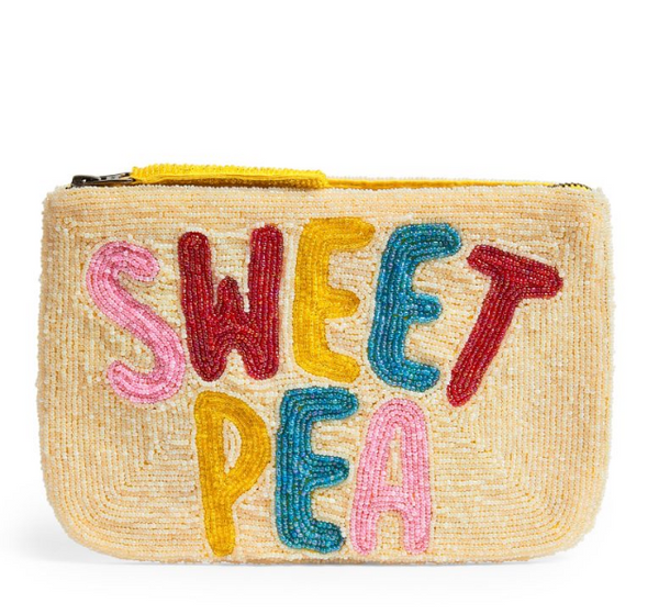 Sweet Pea Beaded Clutch