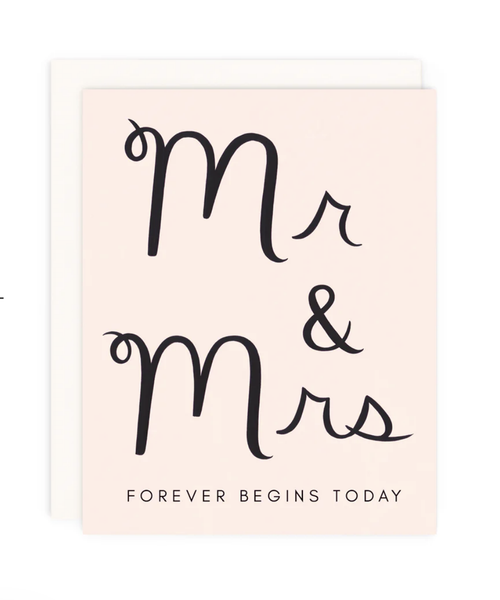 Mr & Mrs Forever Greeting Card