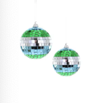 GRADIENT STRIPE DISCO BALL | MD GREEN