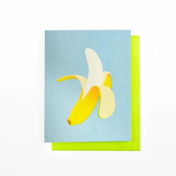Banana Split - Risograph Greeting Card