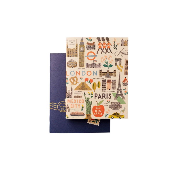 Bon Voyage Pocket Notebook - Set of 2