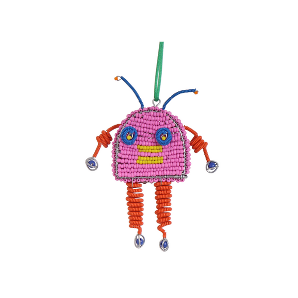 Christmas Beaded Electric Robot Ornament