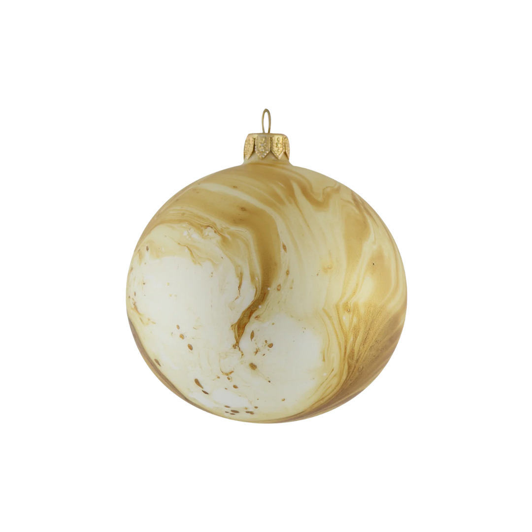 Christmas Lustre Marble Bauble Ornament