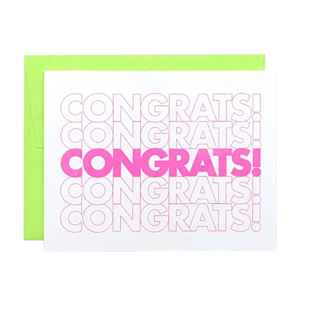 Congrats Bag Card