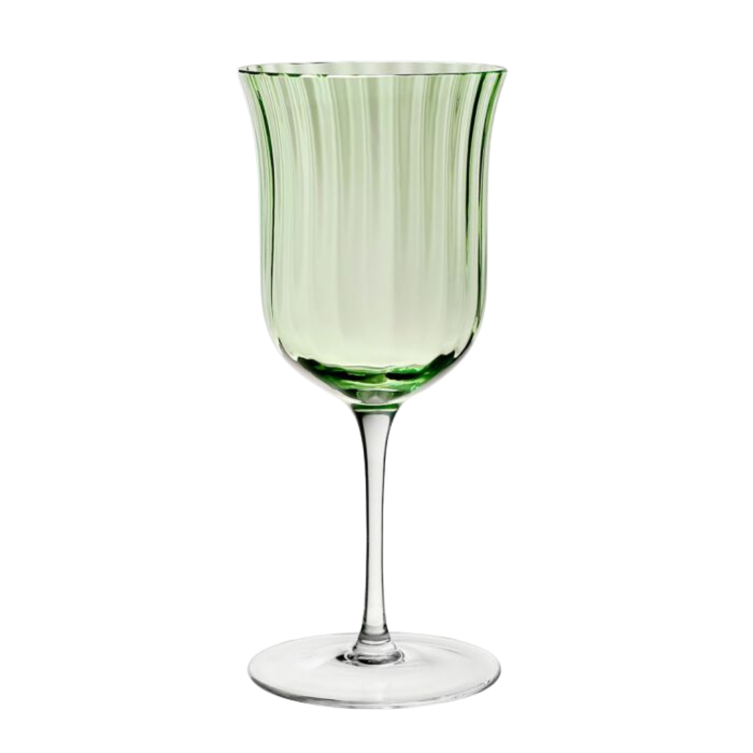 Corinne Water Goblet - Green