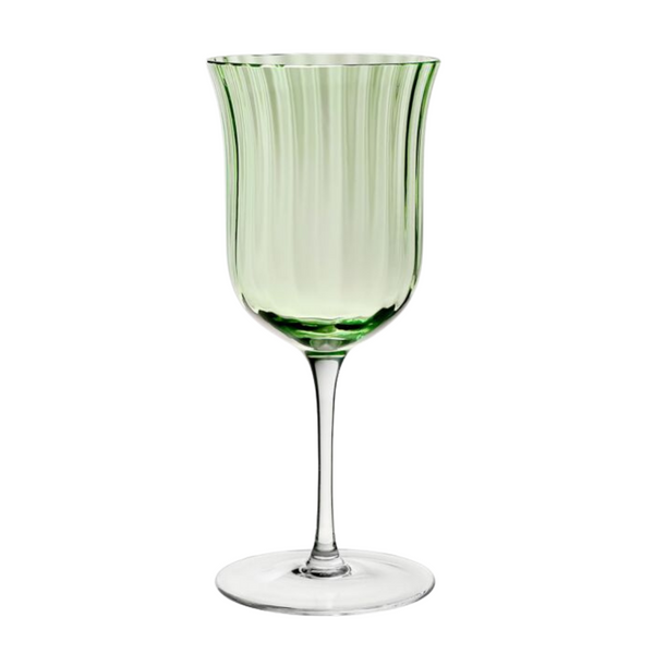 Corinne Water Goblet - Green