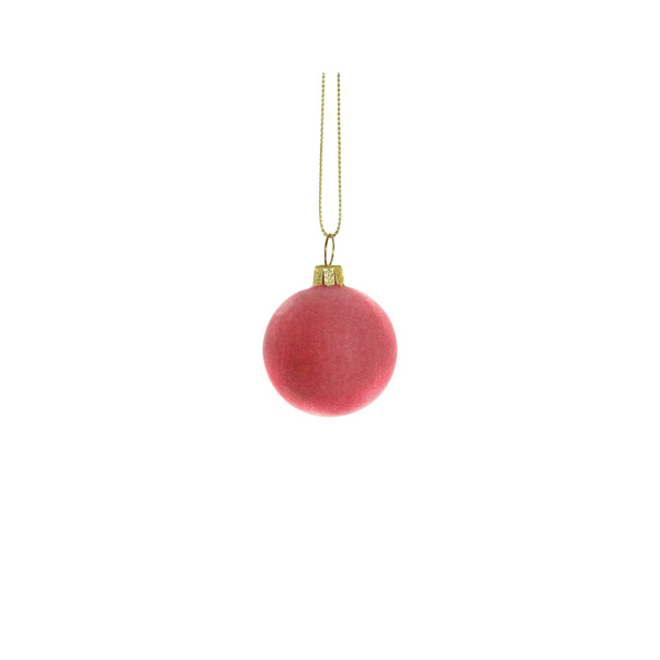Crushed Velvet Ball - Rose Tiny