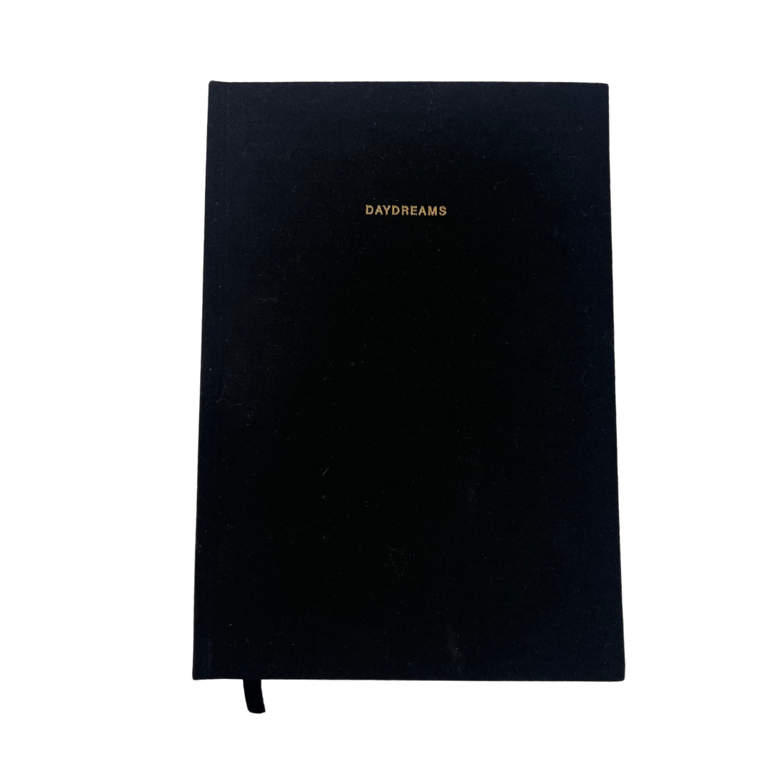 Daydreams Black Linen Notebook
