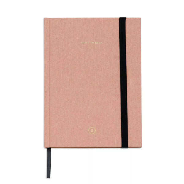 Pink Linen Note to Self Journal | Linen