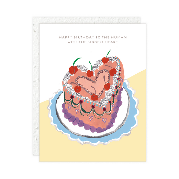 Heart Shaped Cake | Birthday Card