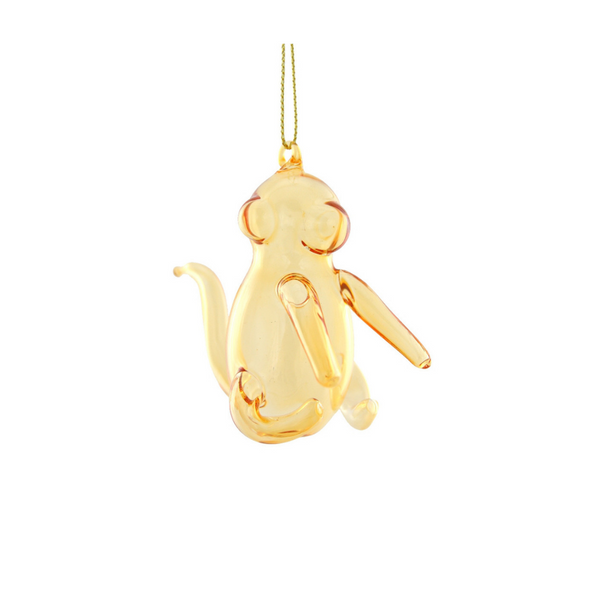 Orange Balloon Monkey Ornament