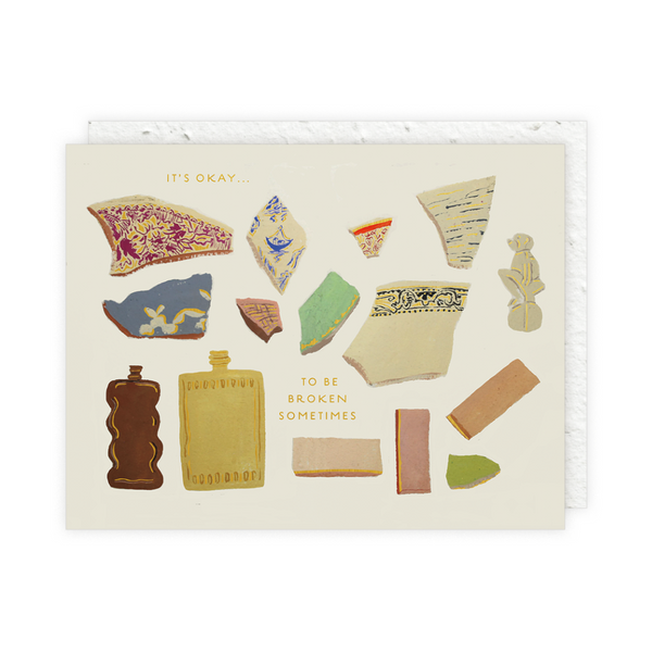 Pieces Sympathy Card
