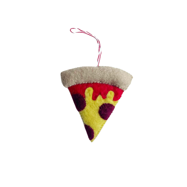 Pizza Felt Wool Ornament