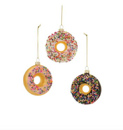 Donuts with Sprinkles Ornaments - Assorted