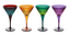 Martini Set of 4 Prism Glasses