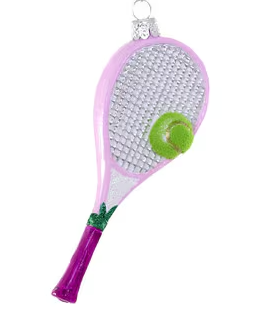 Tennis Racket Ornament Lavender