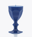 Blue Harcourt Wax Glass Candle