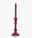 Red Harcourt Wax Candlestick