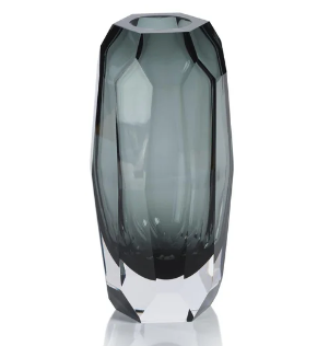 Smoke Imperial Glass Vase