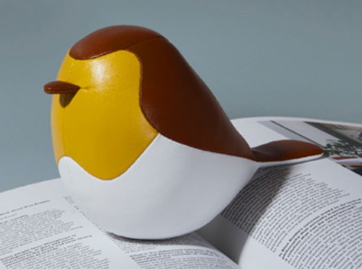 Robin Leather Paperweight