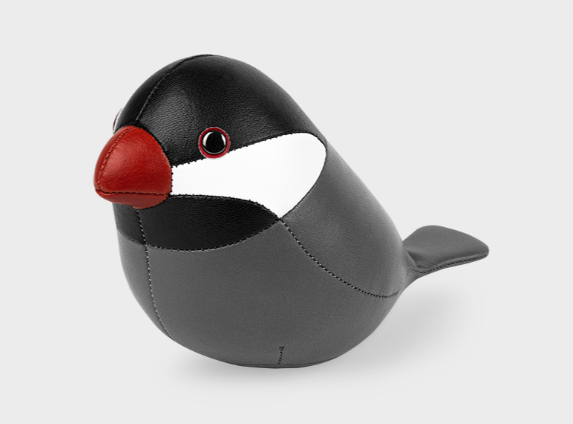 Sparrow Leather Paperweight