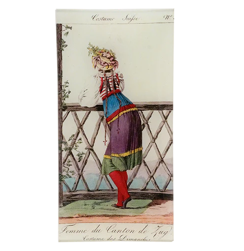 Woman of Zug Rect. Tray (Women's Work)