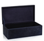 Navy Hair-On Leather Box L