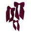 Aubergine Velvet Bow Trio