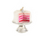 Pink Layer Cake on Stand Ornament