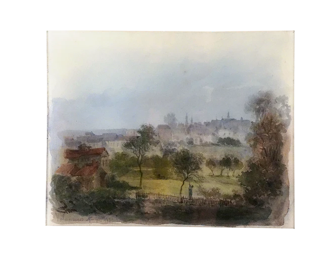 19c. French Watercolor #4 11x14" Tray